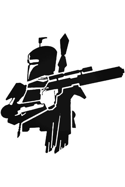 Universal Αυτοκόλλητο Boba Fett Αυτοκόλλητο Αυτοκόλλητο Τοίχου Αυτοκινήτου Αυτοκόλλητο Σπιτιού Διακοσμητικό Αυτοκόλλητο 20cm