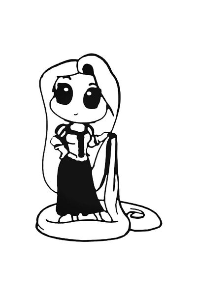 Universal Αυτοκόλλητο Baby Rapunzel Αυτοκόλλητο Αυτοκόλλητο Τοίχου Αυτοκινήτου Αυτοκόλλητο Σπιτιού Διακοσμητικό Αυτοκόλλητο 20cm