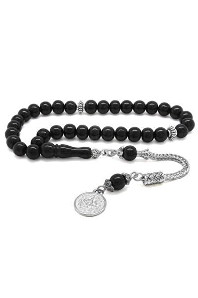 EbruHome Russian Oltu Tasseled Metal Prayer Beads - Non-Tarnish (m-2)