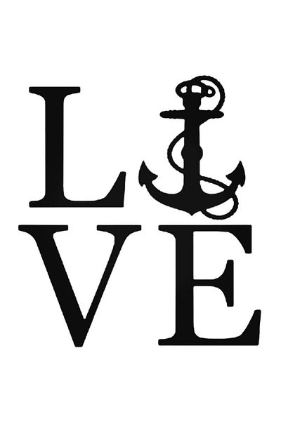 Universal Αυτοκόλλητο Love Navy V2 Αυτοκόλλητο Αυτοκόλλητο Τοίχου Αυτοκινήτου 20cm