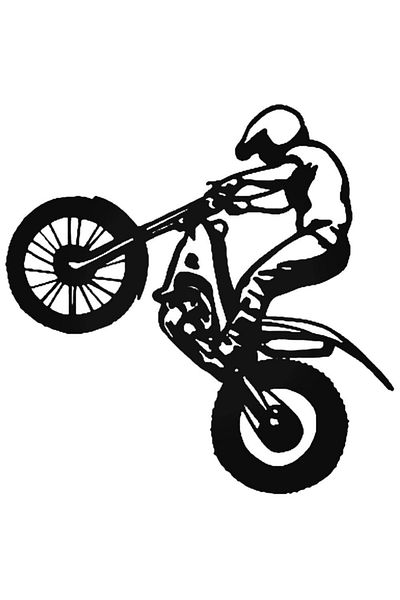 Universal Dirt Bike Motocross 2 Αυτοκόλλητο Αυτοκόλλητο Αυτοκόλλητο Τοίχου Αυτοκινήτου 20cm