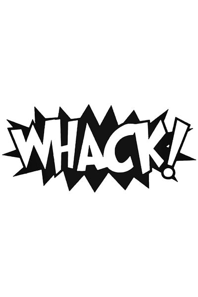 Universal Whack Comic Book Exclamation Αυτοκόλλητο Αυτοκόλλητο Αυτοκόλλητο Τοίχου Αυτοκινήτου Αυτοκόλλητο Σπιτιού Διακοσμητικό Αυτοκόλλητο 20cm