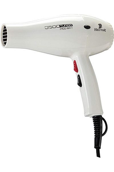 Hector 3500 Model Turbo 2400 Watt White Blow Dryer