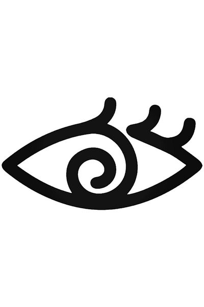 Universal Αυτοκόλλητο μίνιμαλ 20 cm Eye Curls - Αυτοκόλλητο τοίχου αυτοκινήτου, αυτοκινήτου, Arma