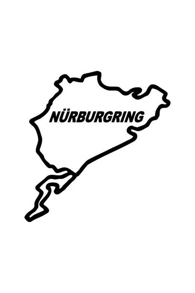 Universal Αυτοκόλλητο Nuburgring Γερμανίας Race Track Αυτοκόλλητο Αυτοκόλλητο Τοίχου Αυτοκινήτου Αυτοκόλλητο 20 εκ.