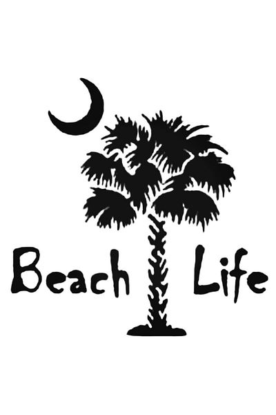Universal Αυτοκόλλητο Beach Life Αυτοκόλλητο Αυτοκόλλητο Τοίχου Αυτοκινήτου 20 εκ