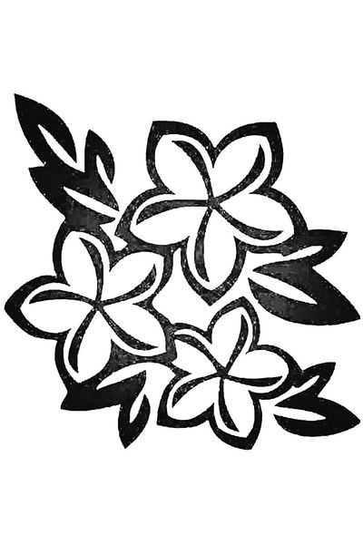 Universal Αυτοκόλλητο Hawaii Plumeria Flower 4 Αυτοκόλλητο Αυτοκόλλητο Αυτοκόλλητο Τοίχου Αυτοκινήτου 20cm