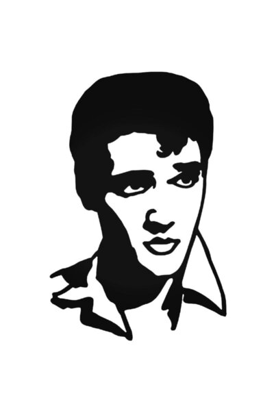 Universal ملصق حائط لسيارة Rock Band Elvis Presley Style 4 مقاس 20 سم