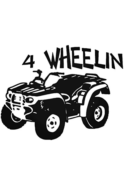 Universal 4 Wheelin Atv Sticker Araba Oto Arma Duvar Çıkartma 20 cm
