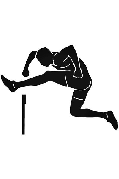 Universal Running Hurdler Jump Ostyle The Barrier Αυτοκόλλητο Αυτοκόλλητο Αυτοκόλλητο Τοίχου Αυτοκόλλητο Σπίτι Αυτοκόλλητο 20 εκ.