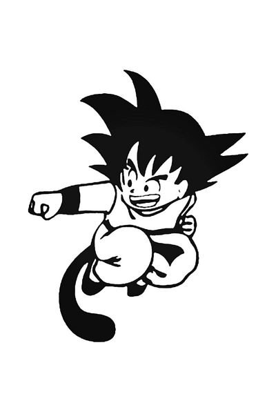 Universal Dbz Dragon Ball Z Young Goku Αυτοκόλλητο Auto Arma Αυτοκόλλητο τοίχου 20cm