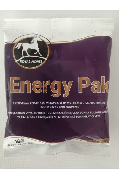Royal İlaç Energy Pak 100 Gr. Atlarda Yarış Ve Antreman Öncesi Ve Sonrasında Enerji Verici