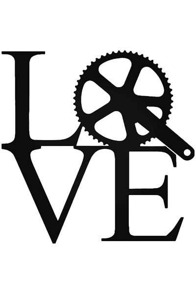 Universal Αυτοκόλλητο Love Cycling Ποδηλασία Αυτοκόλλητο Αυτοκόλλητο Αυτοκόλλητο Τοίχου Αυτοκινήτου 20cm