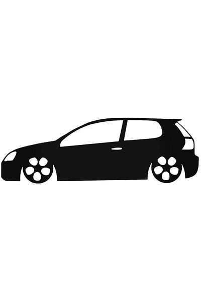 Universal Vw Golf 5 Gti R32 Low Sticker Car Auto Fixture Wall Sticker 20cm
