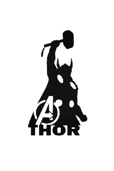 Universal ملصق حائط لتزيين السيارة من Avengers Thor مقاس 20 سم