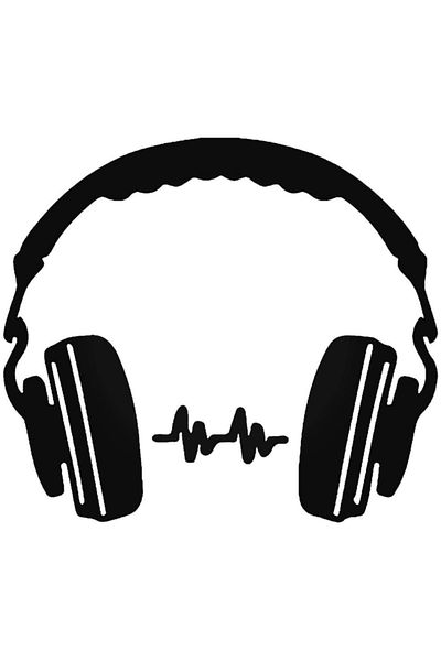 Universal Αυτοκόλλητο Dj Headphones Αυτοκόλλητο Αυτοκόλλητο Αυτοκόλλητο Τοίχου Car Auto Rigging 20cm