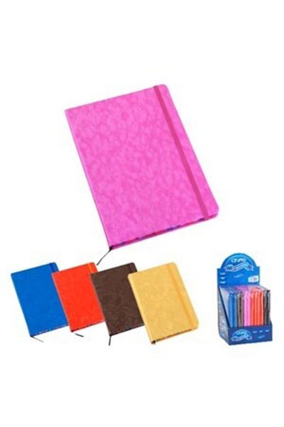 Onas A5 Elastic Hard Cover Lined Notepad A5-119