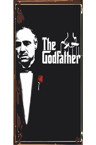 Hayat Poster The Godfather Baba (10 Cm X 20 Cm) Mini Retro Ahşap Poster