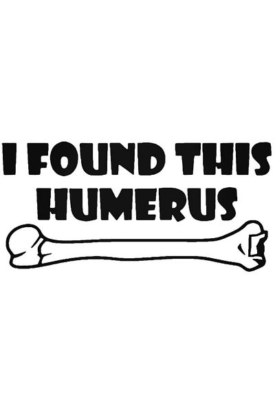 Universal Αυτοκόλλητο Humerus Bone Funny Αυτοκόλλητο Αυτοκόλλητο Αυτοκόλλητο Τοίχου Αυτοκινήτου 20cm