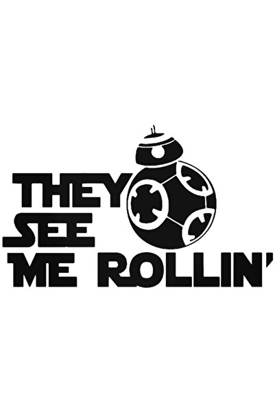 Universal ملصق حائط للسيارة The See Me Rolling Bb 8 Droid Star Wars مقاس 20 سم