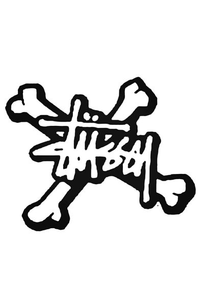 Universal Διακοσμητικό αυτοκόλλητο τοίχου Stussy Bones 20cm - Αυτοκόλλητο Αυτοκινήτου και Αυτοκινήτου