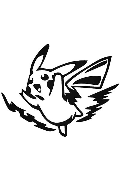 Universal Ηλεκτρικό Pikachu Pokemon Gaming Αυτοκόλλητο Αυτοκόλλητο Αυτοκόλλητο Τοίχου Αυτοκινήτου 20cm