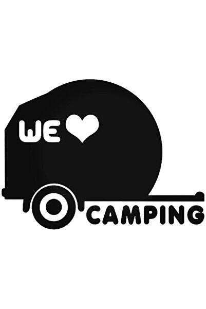 Generic Brand We Love Camping Sticker Car Auto Crest Wall Sticker 20 Cm