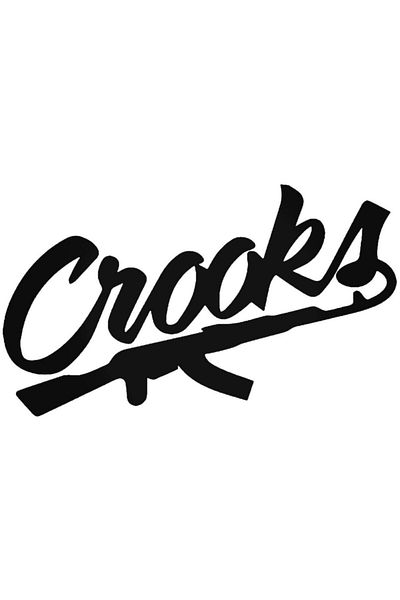 Universal Crooks And Castles 1 Αυτοκόλλητο Αυτοκόλλητο Αυτοκόλλητο Τοίχου Αυτοκινήτου 20 εκ