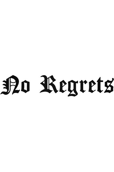 Universal Jdm No Regrets Jdm Αυτοκόλλητο Αυτοκόλλητο Αυτοκόλλητο Τοίχου Αυτοκινήτου 20cm