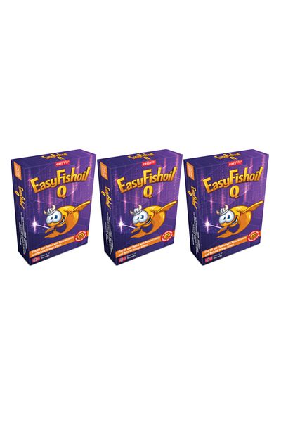 Easy Fishoil Easyvi?tEasyfishoilQKids- Chewable 30 Gel Tablets, Pack of 3