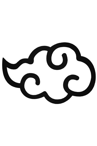 Universal Αυτοκόλλητο Naruto Akatsuki Cloud Emblem Αυτοκόλλητο Αυτοκόλλητο Αυτοκόλλητο Τοίχου Αυτοκινήτου 20 εκ.