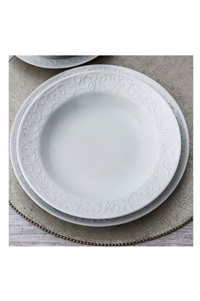Güral Porselen Spring Branch Blı 25cm Plain Undecorated Plate