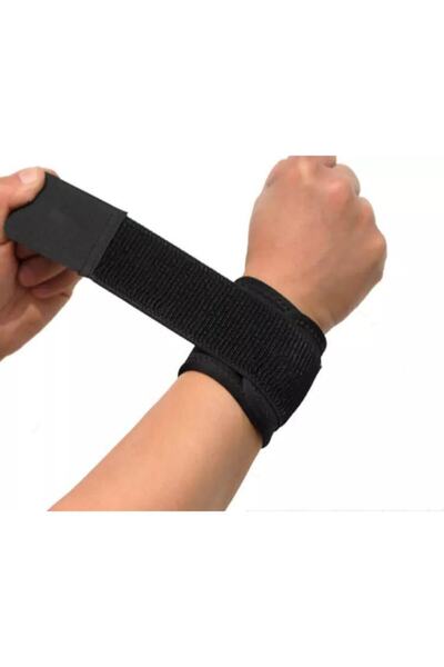 Leyaton Adlikes Ayarlanabilir Neopren Bileklik Siyah-mavi 1 Adet