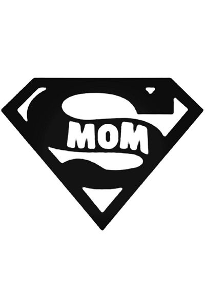 Universal Αυτοκόλλητο Super Mom Αυτοκόλλητο Αυτοκόλλητο Τοίχου Αυτοκινήτου 20 cm