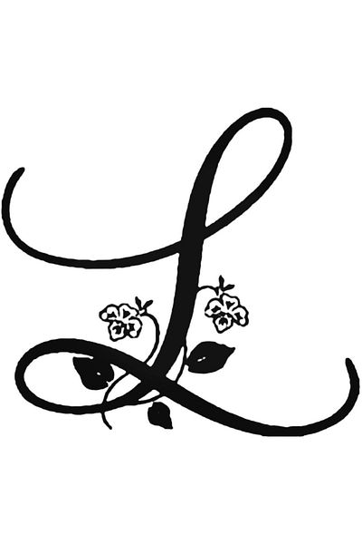 Universal Αυτοκόλλητο Floral Illustrated Letter L Αυτοκόλλητο Αυτοκόλλητο Τοίχου Αυτοκινήτου Αυτοκόλλητο Τοίχου Διακοσμητικό Σπιτιού 20 εκ.