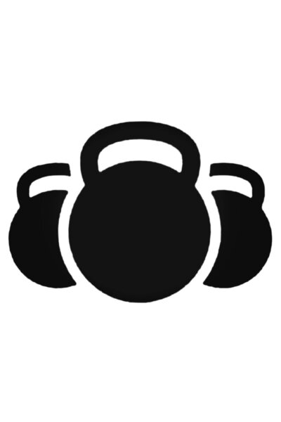 Genel Markalar 3 Kettlebells Crossfit Araba Oto Arma Duvar Sticker Ev Dekorat...
