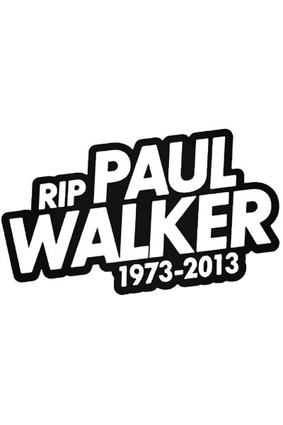 Universal Αυτοκόλλητο Rip Paul Walker 1 Αυτοκόλλητο Αυτοκόλλητο Αυτοκόλλητο Τοίχου Αυτοκινήτου 20 εκ