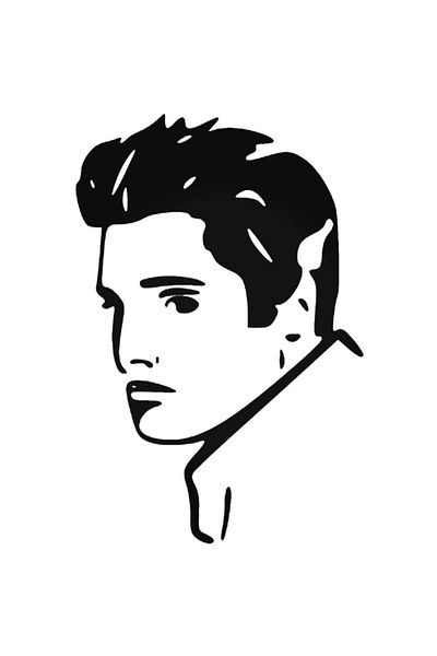 Universal Rock Band Elvis Presley Style 2 Αυτοκόλλητο Τοίχου Αυτοκόλλητο Αυτοκινήτου 20cm