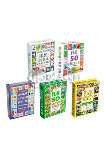 Hobialem مجموعة ألعاب DIY مكونة من 5 قطع - بطاقات الذكاء، والبطاقات التعليمية، وبطاقة التطوير، وبطاقات الذاكرة