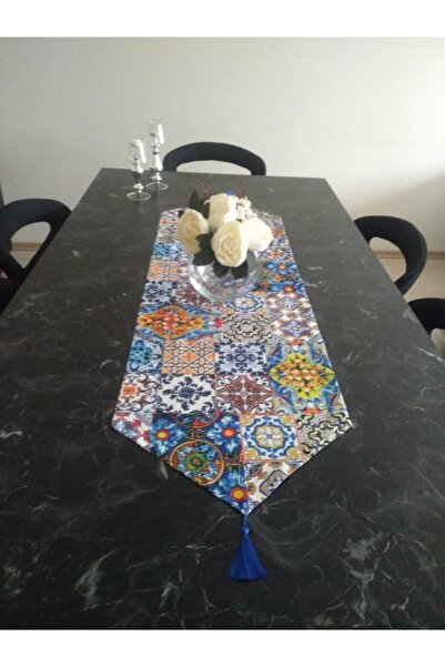 Ayşemce Αμερικάνικο ράνερ με σχέδιο πλακιδίων σερβιρίσματος