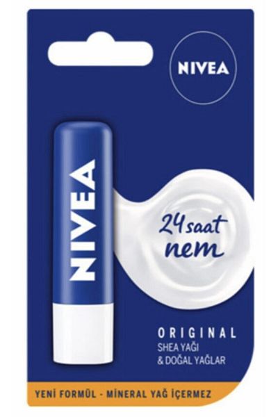 NIVEA نيفيا العناية بالشفاه الأصلية ترطيب 24 ساعة