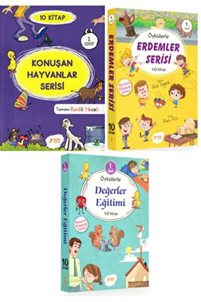 Yuva Yayınları Yuva 1. Sınıf Öykülerle Okuma Seti (30 Kitap) Renksiz ürün Gün...