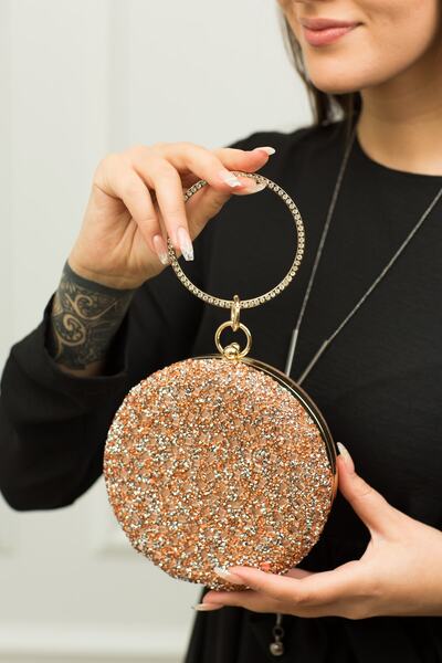 weem bag Rose Taşlı Bilezik Abiye Çanta