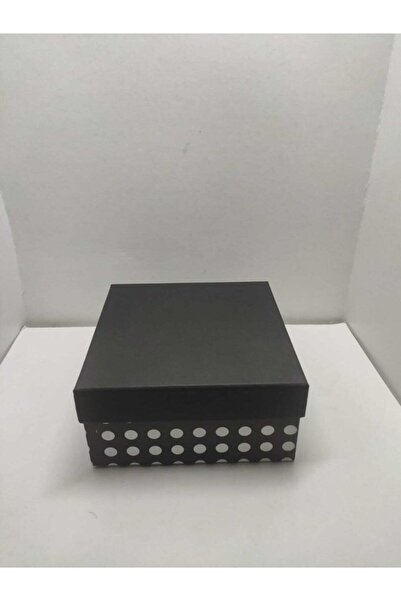 Stil Kutu Siyah Beyaz Benekli Hediyelik Takılık Kutu