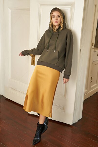 Olivia Oversize Haki Sweatshirt
