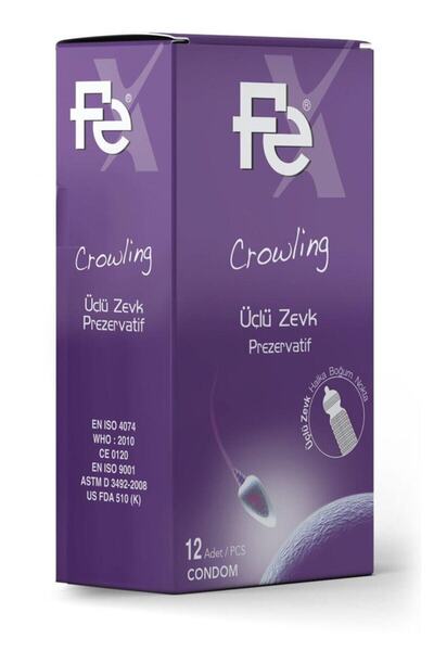 Fe Crowling Tırtıklı Prezervatif 12'li