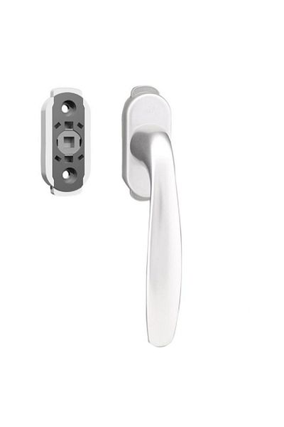 Hoppe Window Handle Secustic Cross 2 Child Safety Silver