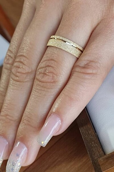 Silver Self Gümüş Alyans Çizgili Sim Desenli