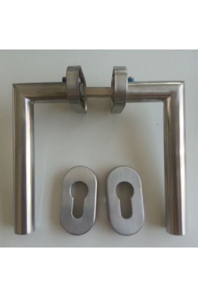 Dorma Stainless Inox Door Handle Set with Rosette