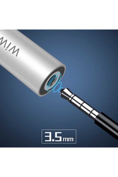 WIWU St03 Lightning Ses Adaptörü - Iphone Ipad 3.5mm Kulaklık & Lightning Şarj Dönüştürücü -kırmızı